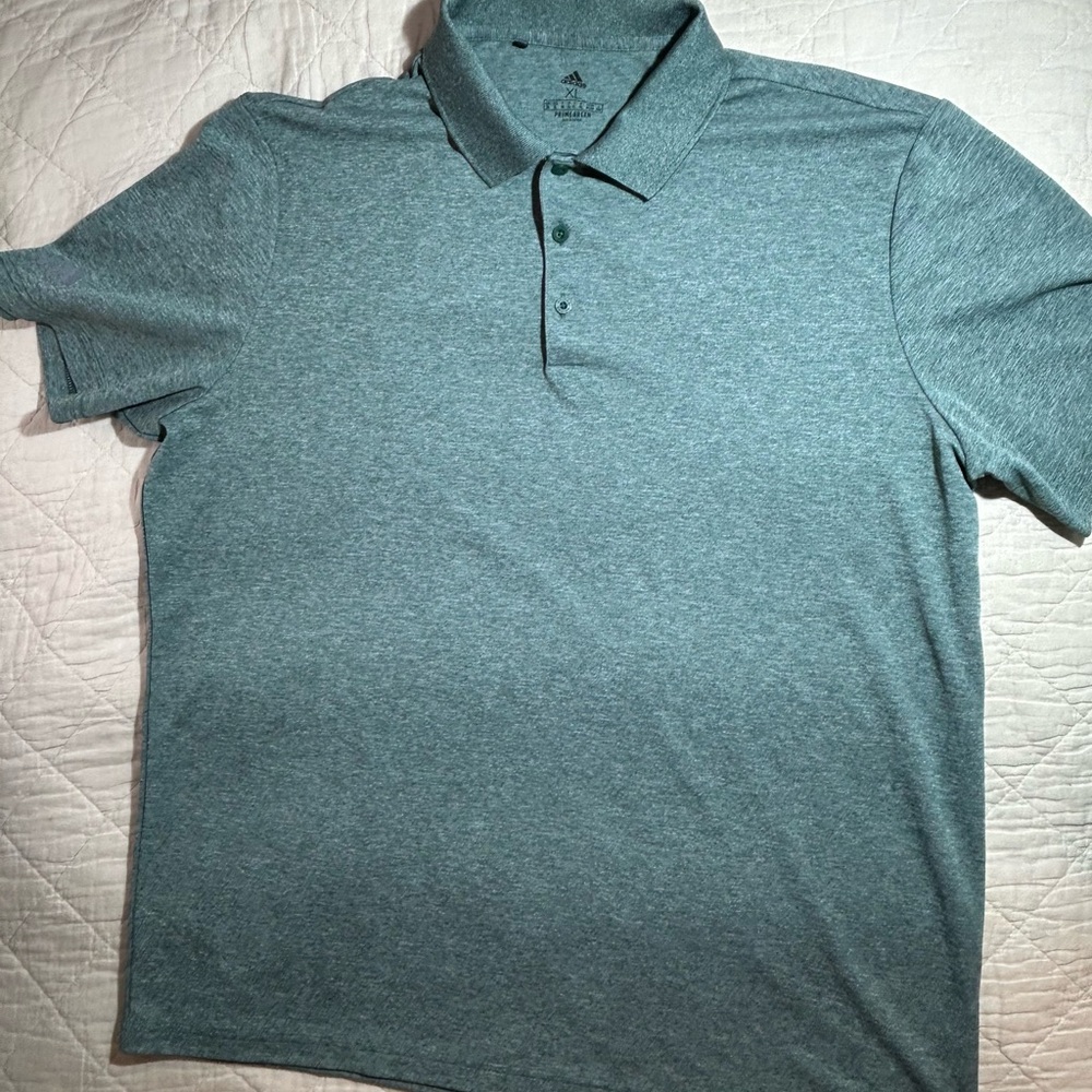 Adidas Men's Gray Polo Shirt